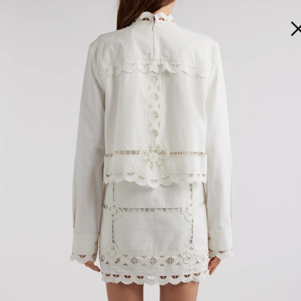 NWT Praline Eyelet Embroidered Long Sleeve Cotton Dress - Picture 10 of 13